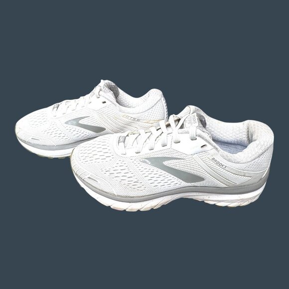 Brooks Adrenaline GTS 19 Shoes Womens 7 WIDE Running Sneakers Athletic White SEE - Picture 9 of 15